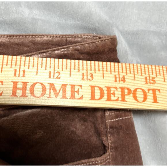 Paige Womens 27 Crushed Velvet Cindy Straight Jeans Bohemian Grunge MSRP $229 - Picture 12 of 16